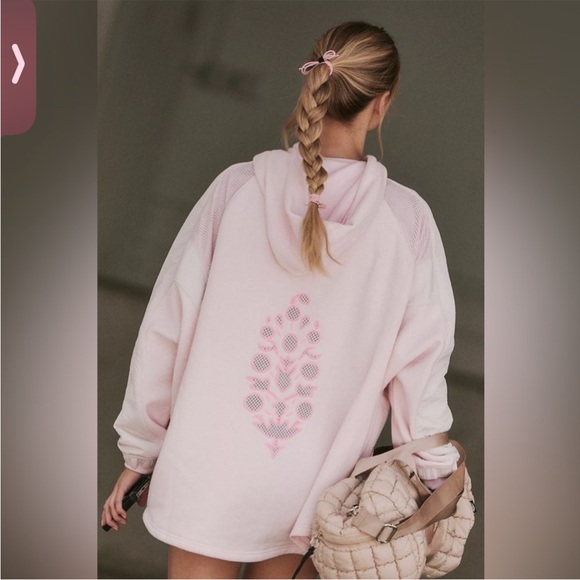 Tops - Free people racing stripes hoodie size medium oversized  NWT READ DESCRIPTION